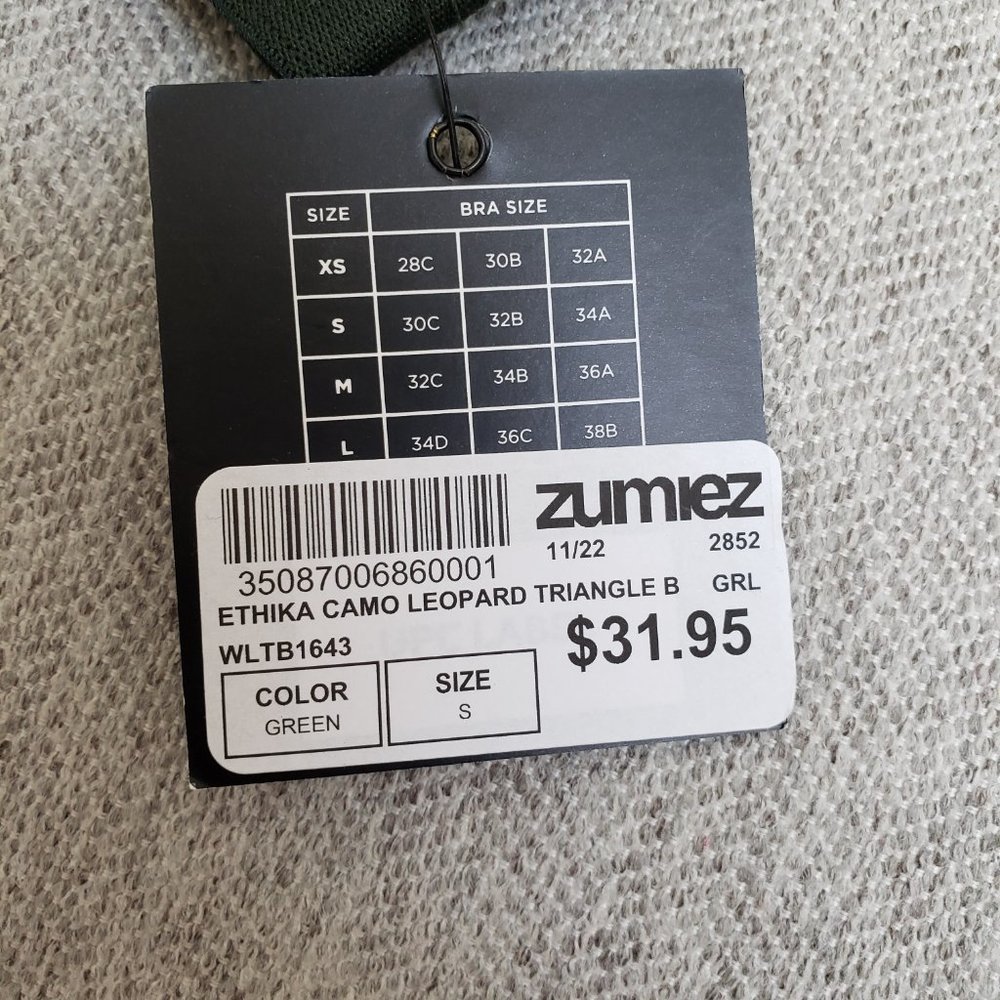 Ethika Camo Leopard Triangle Bra - Picture 6 of 6